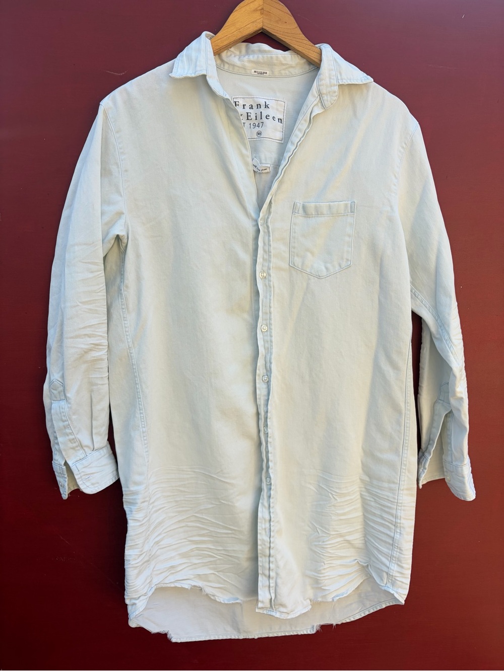Frank and Eileen Mary Distressed Shirtdress